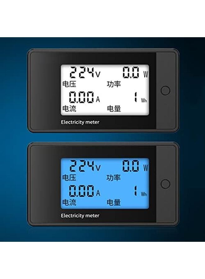 Digital Multimeter AC 85 400V 0 100A Watt KWH LCD Meter Tester Detector - Image 5
