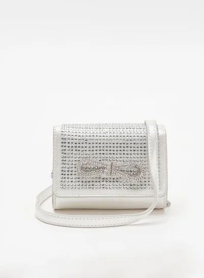 ميسي Little Missy Embellished Crossbody Bag with Chain Accented Strap