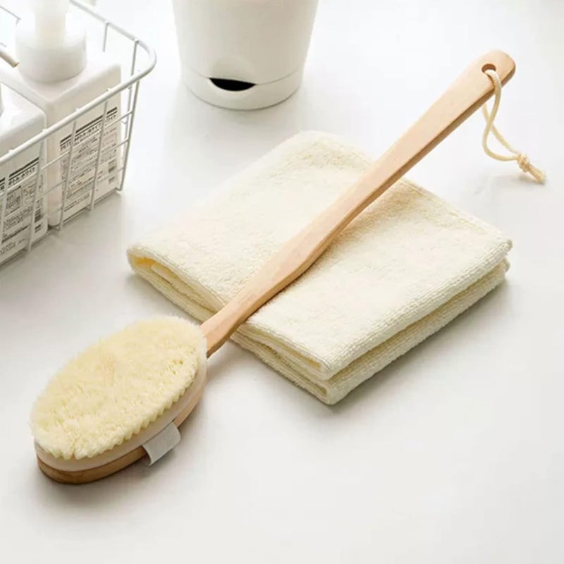 Shower Brushes, Shower Brush, Back Friction Artifact, Back Friction Shower Brush, Long Handle, Soft Hair Body Brush, Detachable