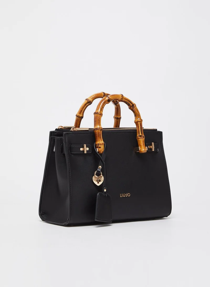 ليو جو Black bag with charm
