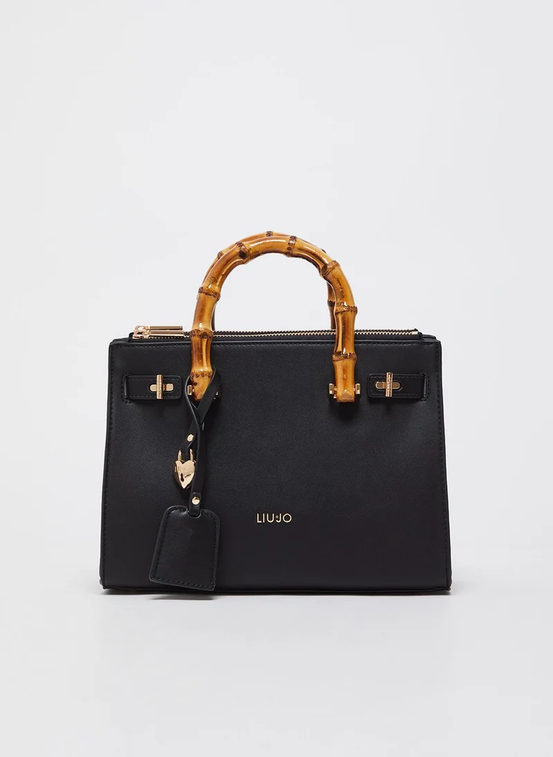 ليو جو Black bag with charm