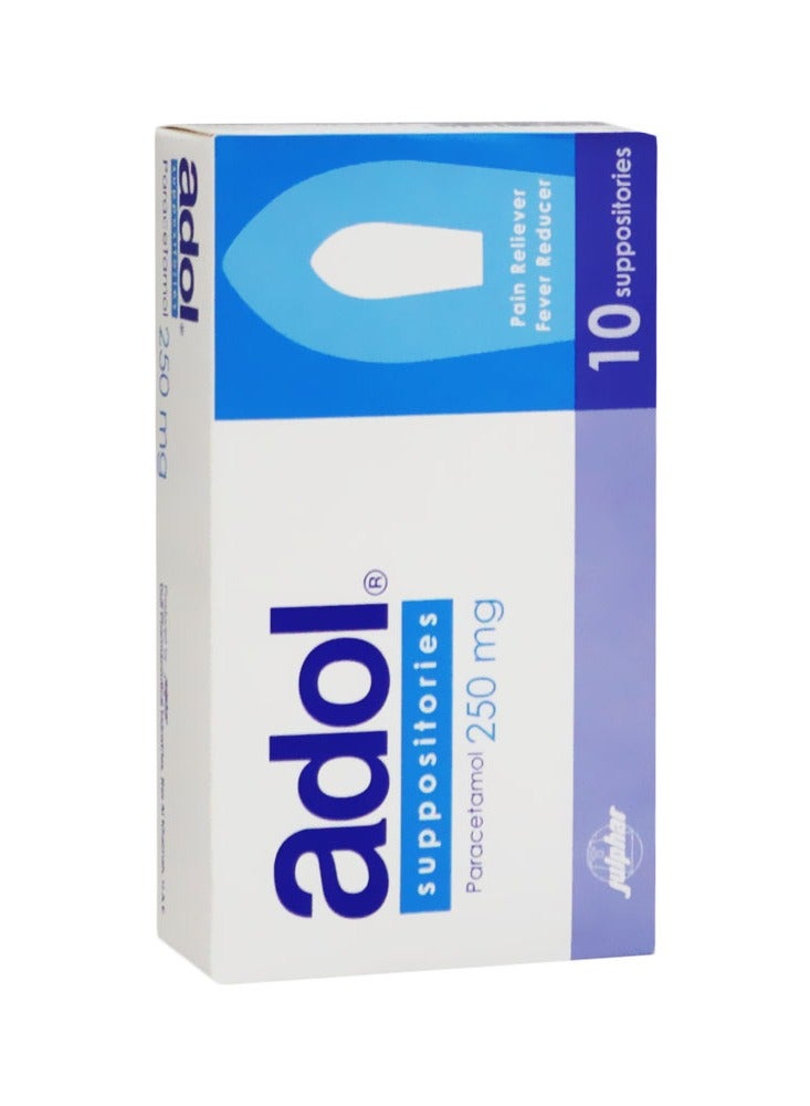 Pain Reliever- 10 Suppositories