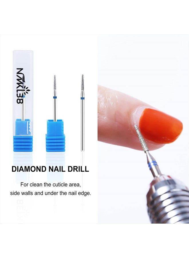 NMKL38 Needle Shaped Cuticle Cleaner Carbide Nail Drill File Bit for Electric Drill Machine Manicure Pedicure (1.6) - Image 3