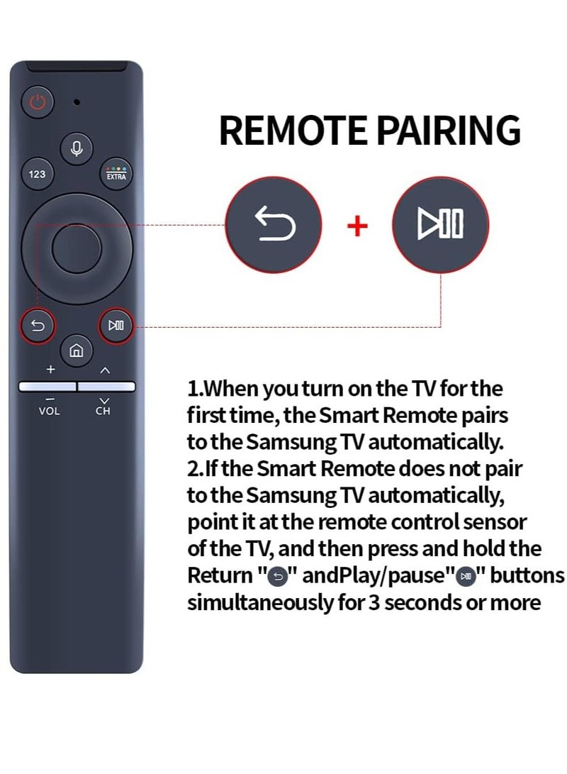 ELTRAZONE Replacement Remote Control BN59-01266A RMCSPM1AP1 for Samsung Smart TV 4K LCD LED QLED UHD HD QN65Q7FD UN75MU630D UN50MU630D UN65MU850D UN43MU630D UN55MU630D UN55MU650D UN55MU65MU650D UN55MU65MU650D 700D with battery - Image 3