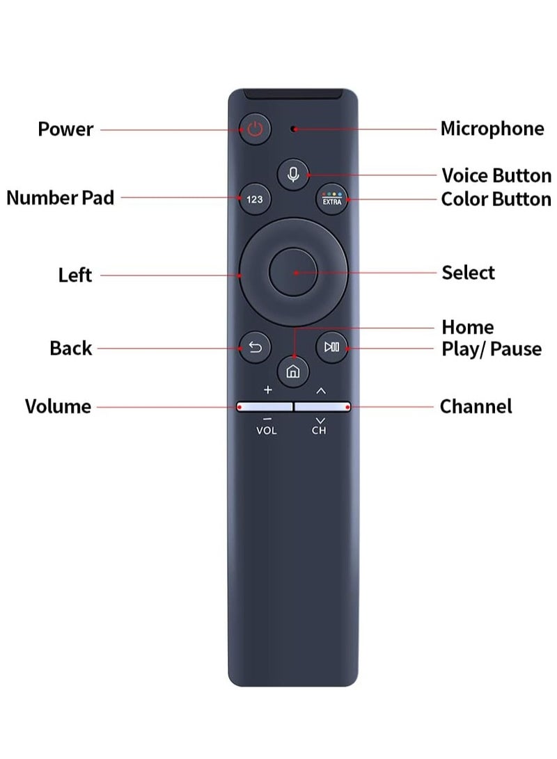 ELTRAZONE Replacement Remote Control BN59-01266A RMCSPM1AP1 for Samsung Smart TV 4K LCD LED QLED UHD HD QN65Q7FD UN75MU630D UN50MU630D UN65MU850D UN43MU630D UN55MU630D UN55MU650D UN55MU65MU650D UN55MU65MU650D 700D with battery - Image 4