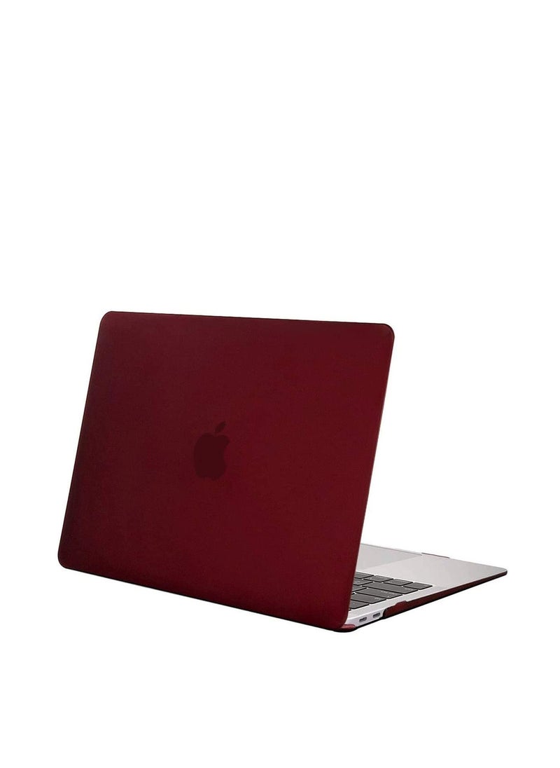 RDN - MacBook Air 13 inch Case With keyboard M1 A2337 A2179 A1932 2020 2019 2018 Release, Slim Plastic Matte Hard Cover with Retina Display Wine Red - Image 1