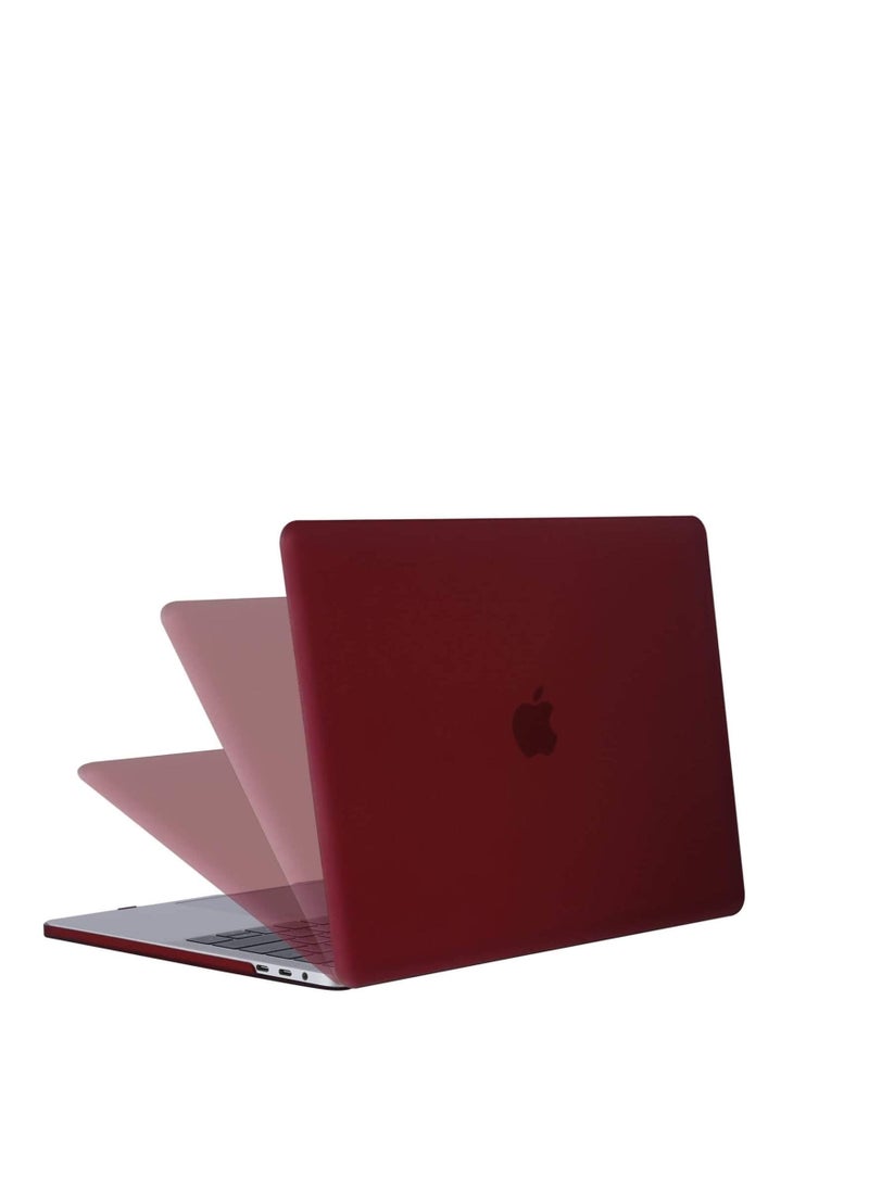 RDN - MacBook Air 13 inch Case With keyboard M1 A2337 A2179 A1932 2020 2019 2018 Release, Slim Plastic Matte Hard Cover with Retina Display Wine Red - Image 1
