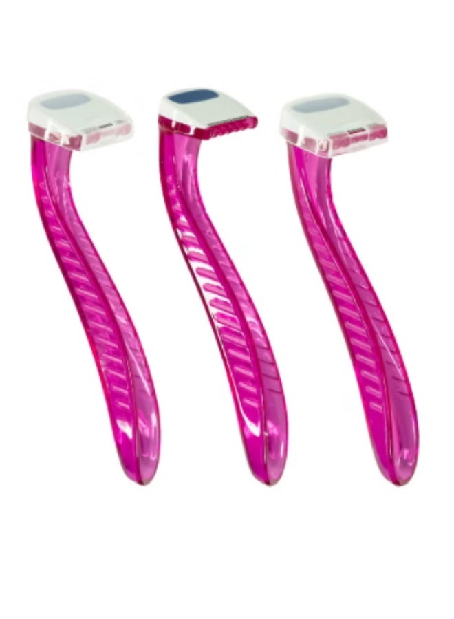 Concord Bikini Razors for Women, with Soothing Aloe Vera Strips - (Set of 3) - Image 3