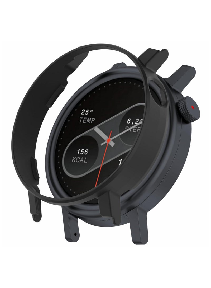 1PCS PC Hollow Case for CMF Watch Pro 2 Nothing Watch Pro 2 Protective Shell Cover Durable Bumper Guard Strap Protector Shockproof Smartwatch Accessories Black - Image 1