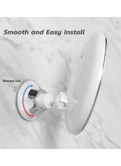 SNOWFLAKES SNOWFLAKES Snowflakes 10X Magnifying Mirror with Light, 10x Magnification 3 Light Modes Makeup Mirror with Suction Cups , Lighted Mirror , Smooth and Easy Install ,360 Degree Swivel Joint.  - Image 4