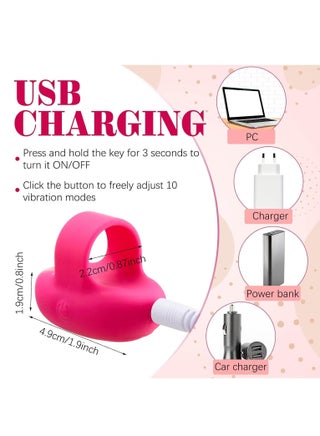 Compact Vibrating Face & Eye Massager, Mini Ring Personal Massager for Facial Muscle Firming, Anti-Aging, Dark Circle Relief, Eye Puffiness & Fatigue - view 4