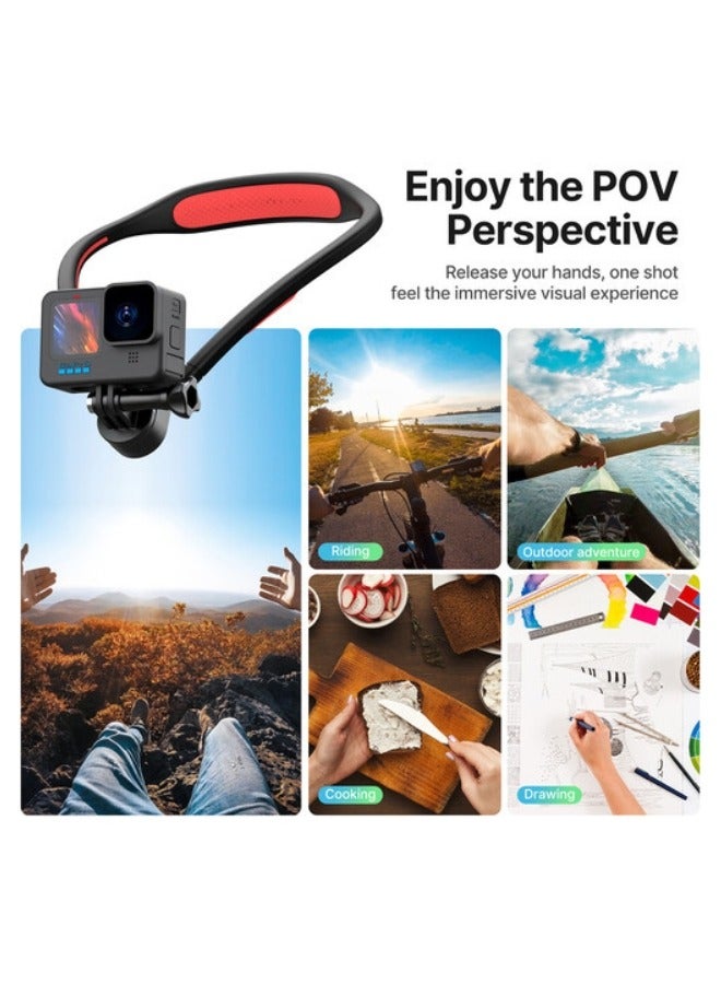 ULANZI Go Quick II Magnetic Neck Holder Mount – Hands-Free Chest-Level POV Camera Mount for GoPro, DJI, Insta360 & Action Cameras – Strong Magnetic Base & Comfortable Strap - Image 4