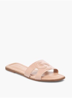 Celeste Womens Textured Slip-On Slide Sandals  - Image 1