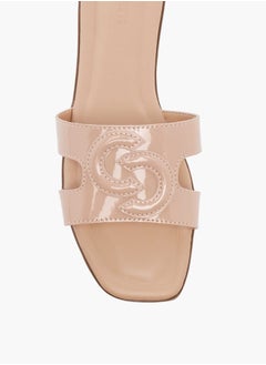 Celeste Womens Textured Slip-On Slide Sandals  - Image 4