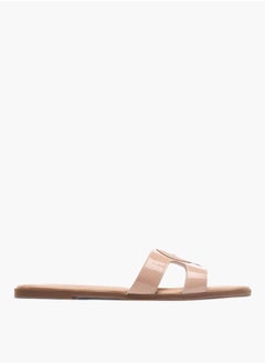 Celeste Womens Textured Slip-On Slide Sandals  - Image 3