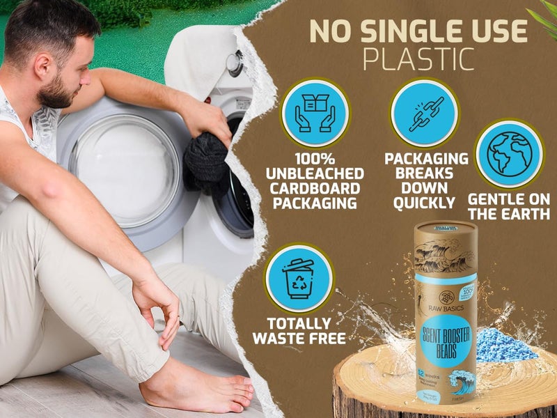 RAW BASICS Scent Boosters for Washer, Fresh Aroma - Bulk Laundry Booster Beads and Fabric Smell Deodorizer - In Wash Odor Eliminator Pods for Fresh Scented Clothes - Image 4