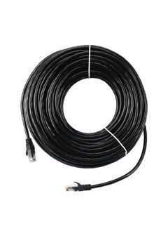 كابل توصيل الكمبيوتر Ultra-cat6 بسرعة 1000 ميجابايت في الثانية بطول 1 متر، كابل شبكة نهائي من ست فئات، اتصال مراقبة خط الشبكة - اللون: أسود، طول الخط: 1 متر