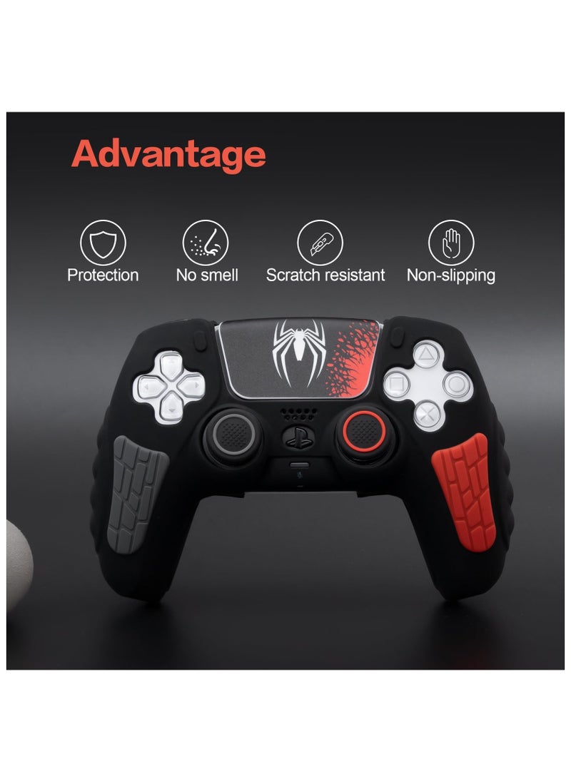Anmi - Non Slip Silicone ps5 controller cover With Thumb Grip Cap, Joystick Protector And Cover Sticker - Image 1