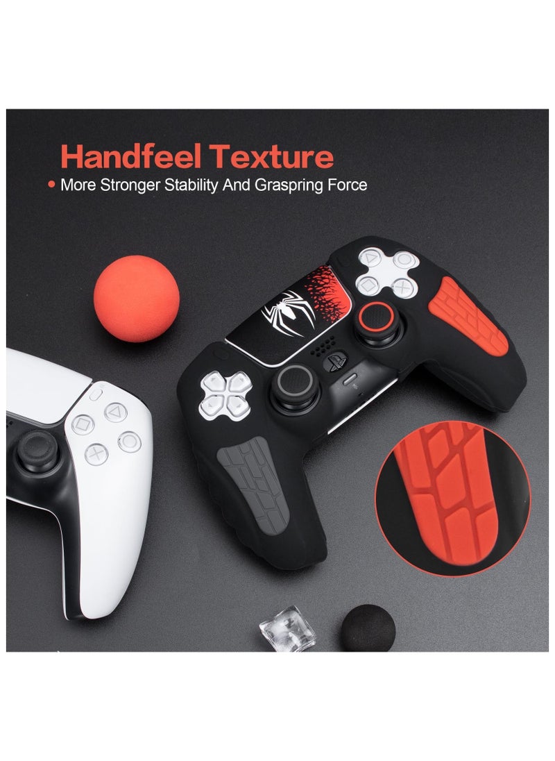 Anmi - Non Slip Silicone ps5 controller cover With Thumb Grip Cap, Joystick Protector And Cover Sticker - Image 1