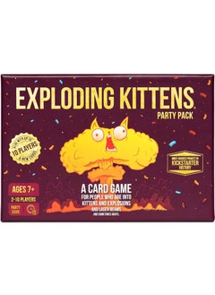 Exploding Kittens Party Pack | Hilarious Card Game for 2-10 Players | Ages 7+ | Fast-Paced, Family-Friendly Party Game | Fun for Kids & Adults | Great for Game Night, Travel & Gifts | 15-Min Playtime