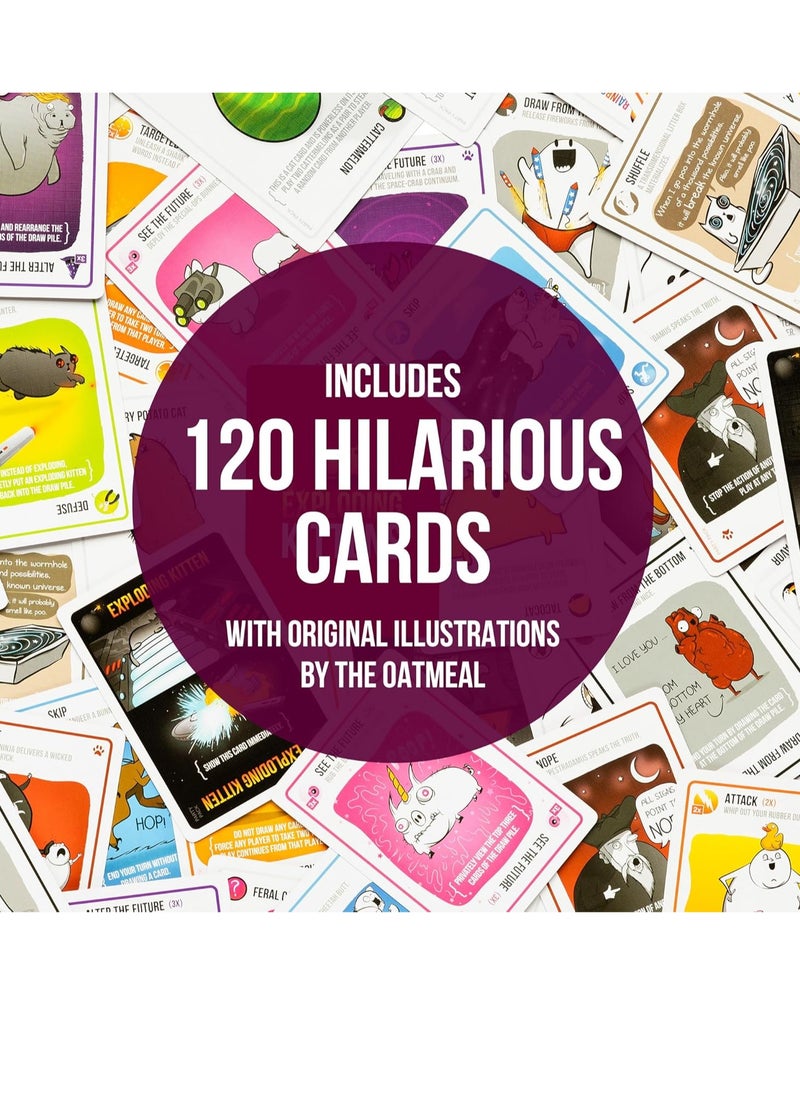 ARGT - Exploding Kittens Party Pack | Hilarious Card Game for 2-10 Players | Ages 7+ | Fast-Paced, Family-Friendly Party Game | Fun for Kids & Adults | Great for Game Night, Travel & Gifts | 15-Min Playtime - Image 1