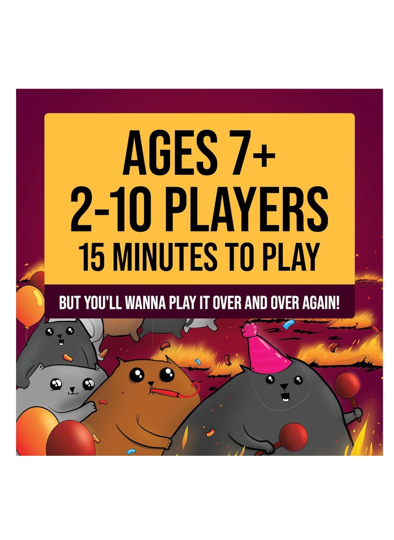 ARGT - Exploding Kittens Party Pack | Hilarious Card Game for 2-10 Players | Ages 7+ | Fast-Paced, Family-Friendly Party Game | Fun for Kids & Adults | Great for Game Night, Travel & Gifts | 15-Min Playtime - Image 1