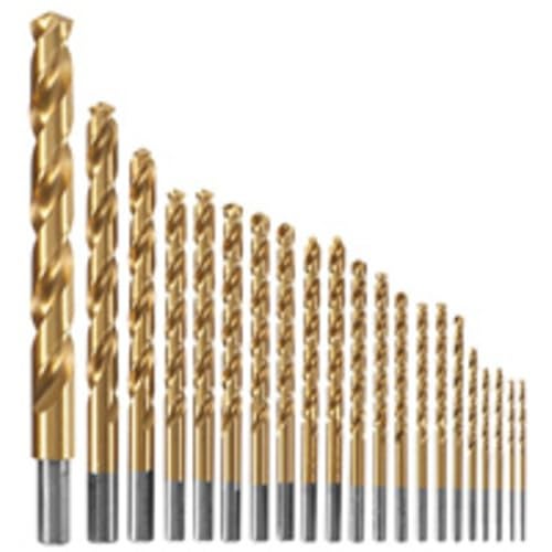 Bosch TI21A 21 pc Titanium Nitride Coated Metal Drill Bit Set - Image 1