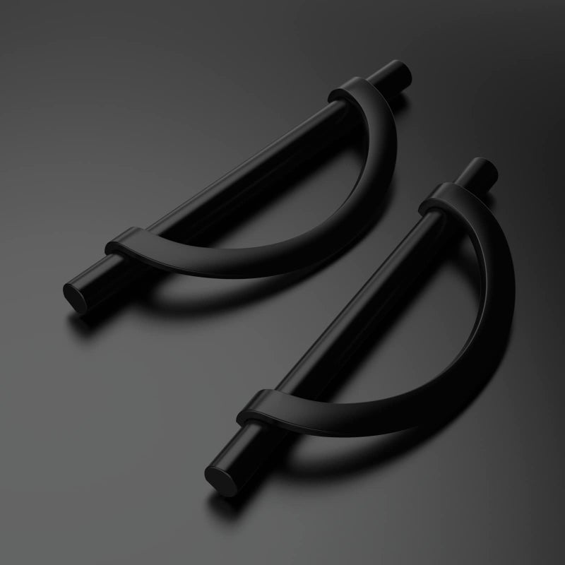 Amerdeco 10 Pack Matte Black Cabinet Pulls 5 Inch(128MM) Hole Centers Kitchen Cabinet Handles Hardware Kitchen Handles for Cabinets Cupboard Handles Drawer Pulls - Image 2