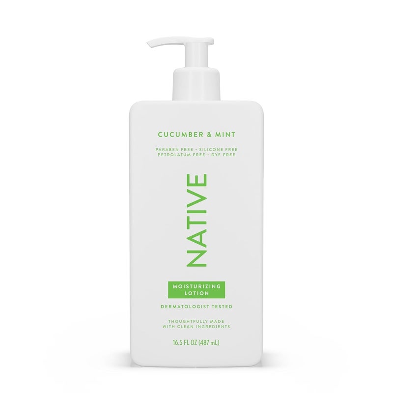 Native Body Lotion Contains Naturally Derived PlantBased Moisturizers for Women and Men  Restores Dry Skin Cucumber  Mint 165 fl oz