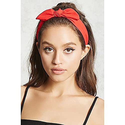 DRESHOW 8 Pack Bow Headbands for Women Girls Elastic Headwraps Knotted Headband Rabbit Ears Turban Non-Slip Sport Cute Hair Accessories - Image 2