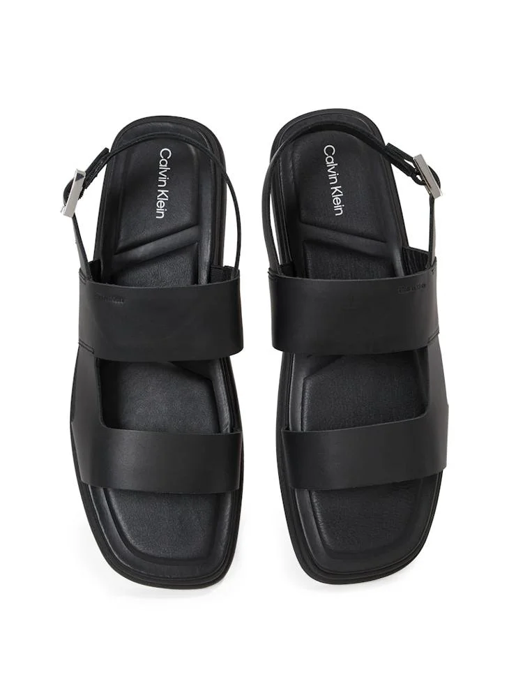 CALVIN KLEIN BACK STRAP SANDALS WITH BUCKLE