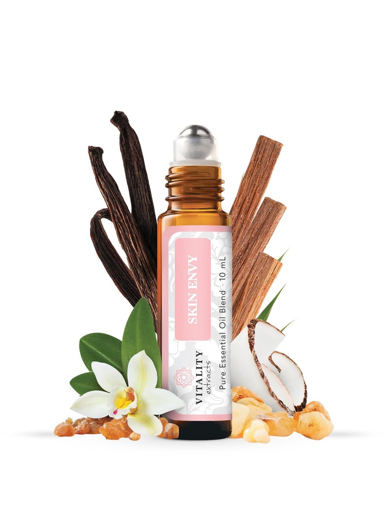 Vitality Extracts Vitality Extracts Skin Envy  Face Moisturizer Serum Coconut Oil Collagen Vitamin E Vegan Frankincense Essential Care Sandalwood Soothing Clarifying Skin Health 