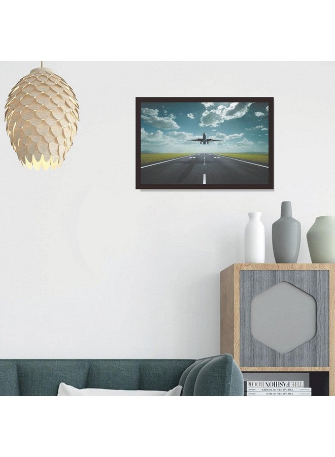 Mad Masters Airplane Framed Photo, Aeroplane Wall Hanging Home Decor Painting for Living Room & Bedroom Decoration (18 x 12 Inch,Paper) - Image 5