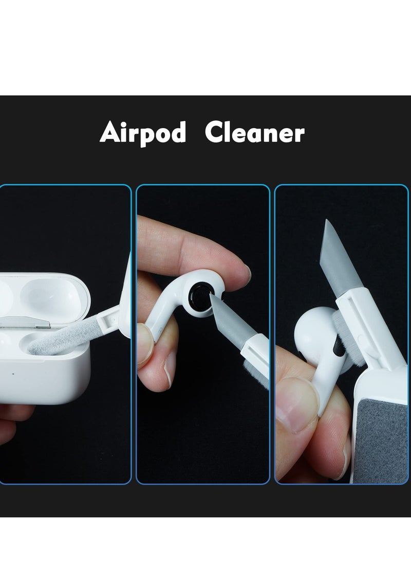 SYOSI - 6-in-1 Keyboard Cleaner, Laptop Screen Cleaner, Electronic Cleaner Kit with Soft Keyboard Brush Keycap Puller, for Airpod, Laptop, PC Monitor, TV, Earbud, Phone, Computer - Image 1