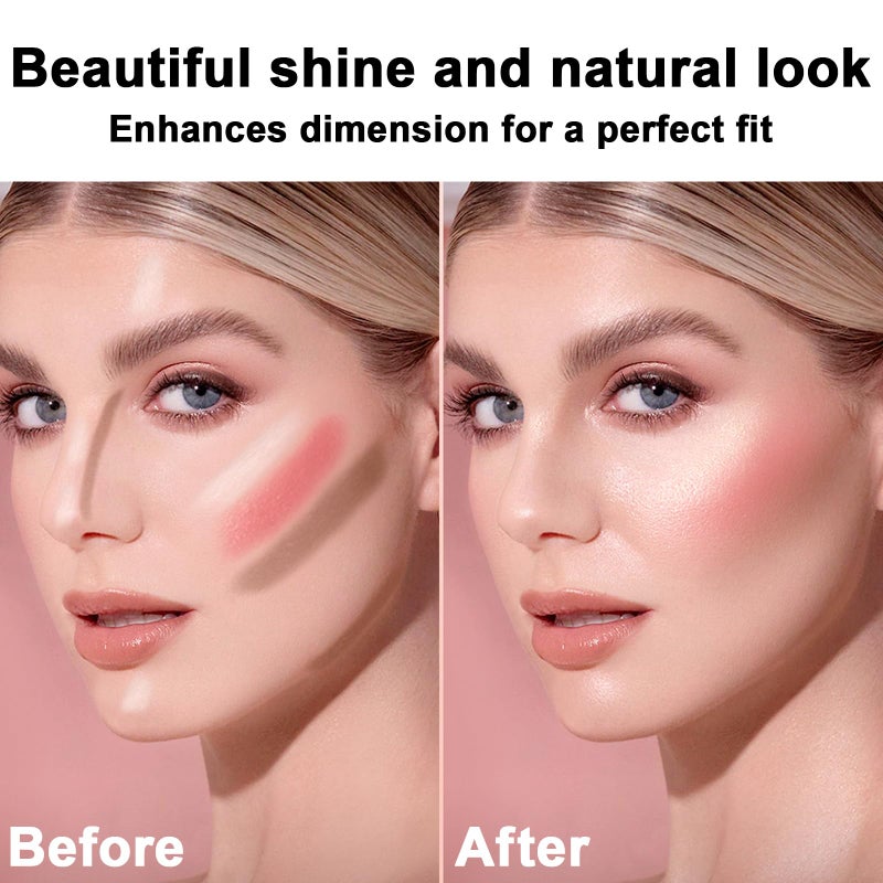 LemonSac 3Pcs Cream Contour Stick Makeup Kit, Shades with Highlighter, Blush and Bronzer Contour Stick for Sculpt the Cheeks, Long Lasting, Waterproof, Matte & Dewy Finish LIGHT MEDIUM(2+5+6) - Image 4