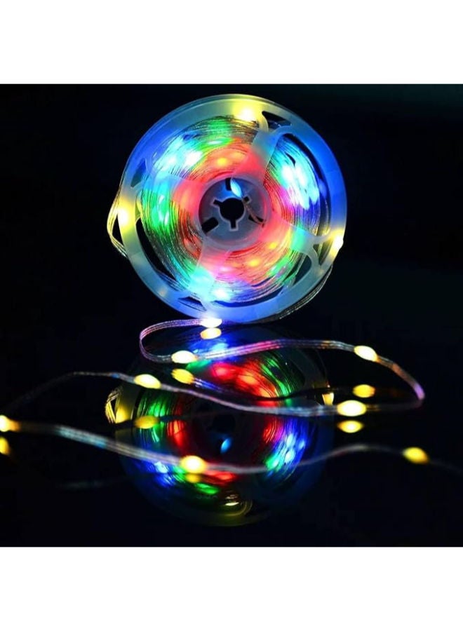 سلسلة إضاءة LED RGB بطول 5 م، تعمل عبر USB مع ريموت كنترول - Image 3