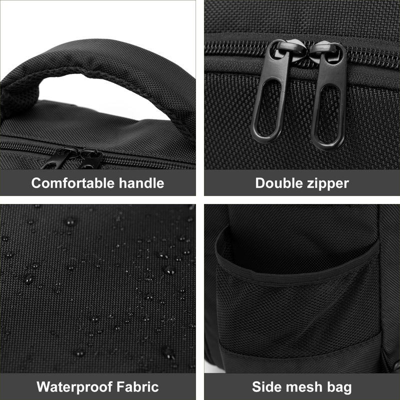 OUUTMEE Barber Supplies Bag, Portable Backpack Bag for Clippers and Supplies, Travel Hairstylist Clipper Organizer Bag for Barber Tools with USB Port - Image 4