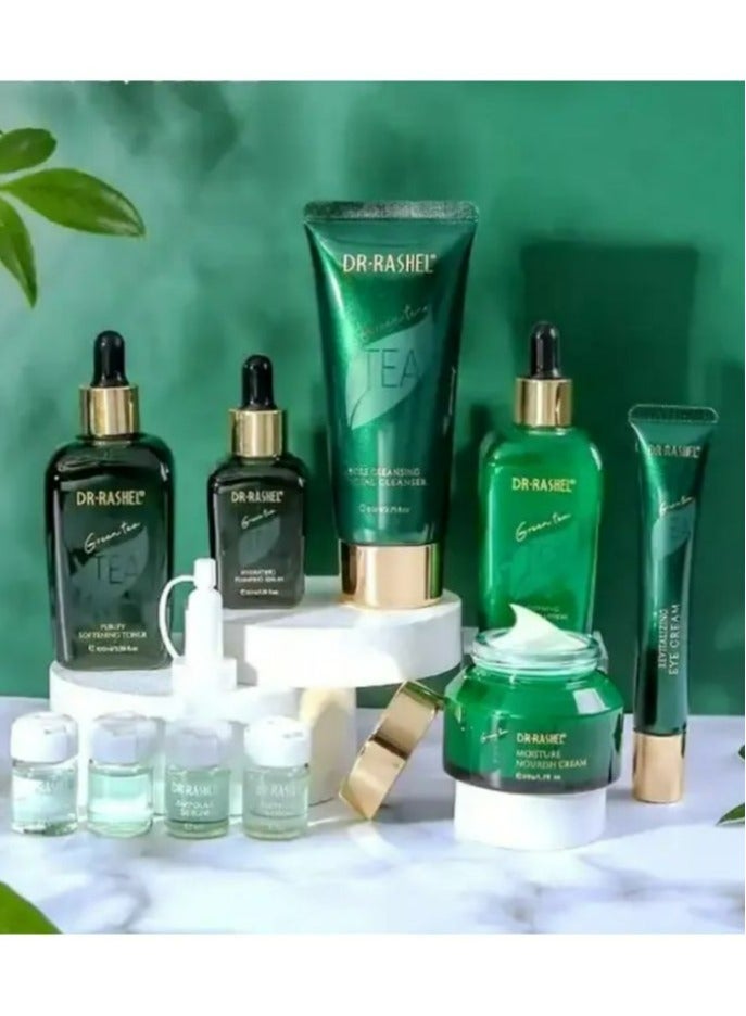 DR. RASHEL Green Tea Purify Balancing Skin Care Kit - 10 Piece Set - Image 4
