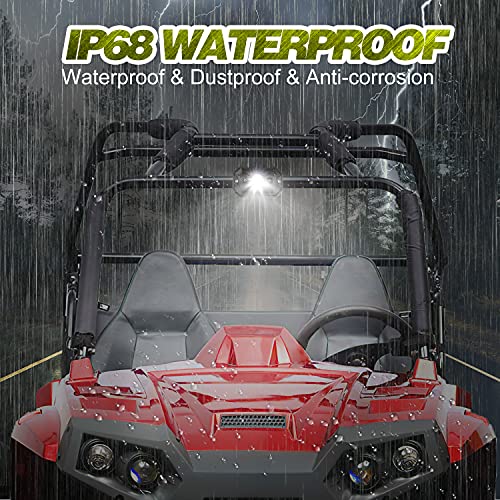 LTEODCHEW UTV LED Dome Light 12V with Switch, LTEODCHEW Universal Roll Bar Mount LED Interior Light for UTV ATV Polaris RZR Can-Am Kawasaki Yamaha Pioneer Talon SXS Truck Off Road - Image 3