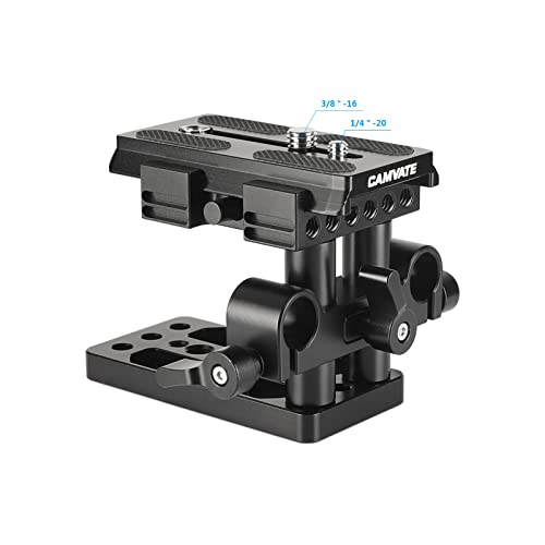 CAMVATE Quick Release Mount Base QR Plate for Manfrotto 501504 577 Tripod Standard AccessoryBlack 1437 - Image 3