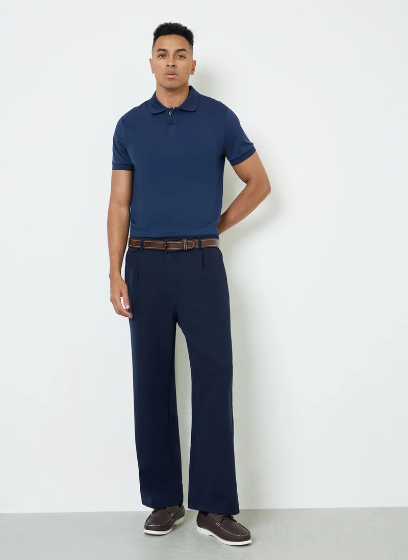 Styli Men Cotton Stretch Regular Fit Polo