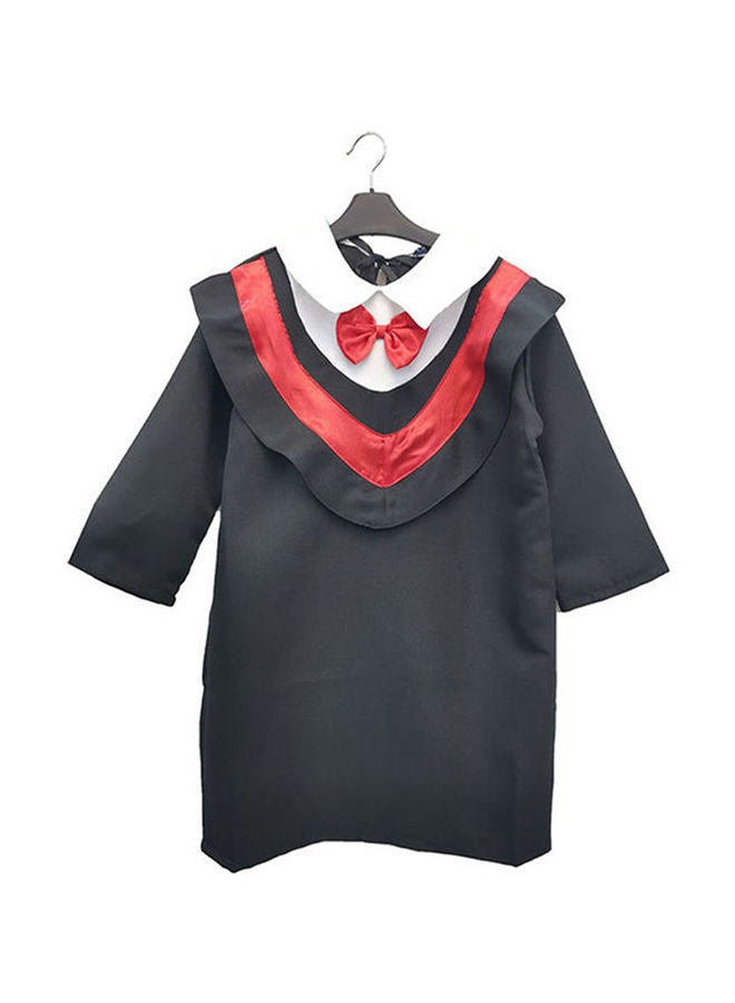 NIBEMINENT Kids Graduation Role And Pretend Play Costume With Black Cap Gown, 4-5years - Image 1