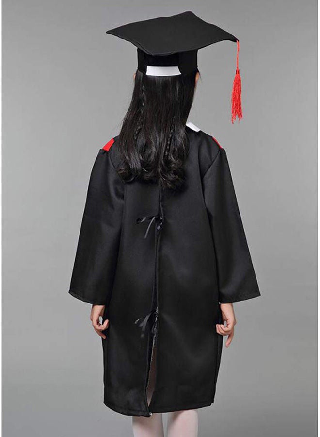 NIBEMINENT Kids Graduation Role And Pretend Play Costume With Black Cap Gown, 4-5years - Image 3