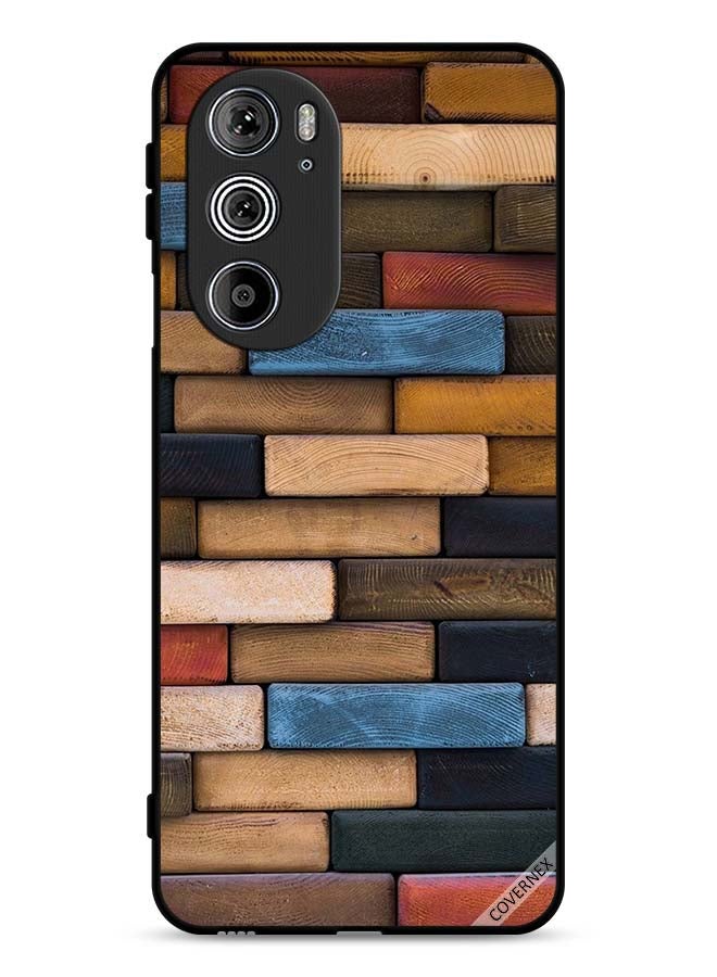 Covernex Motorola Edge 30 Pro Protective Case Cover Wooden Wall - Image 1