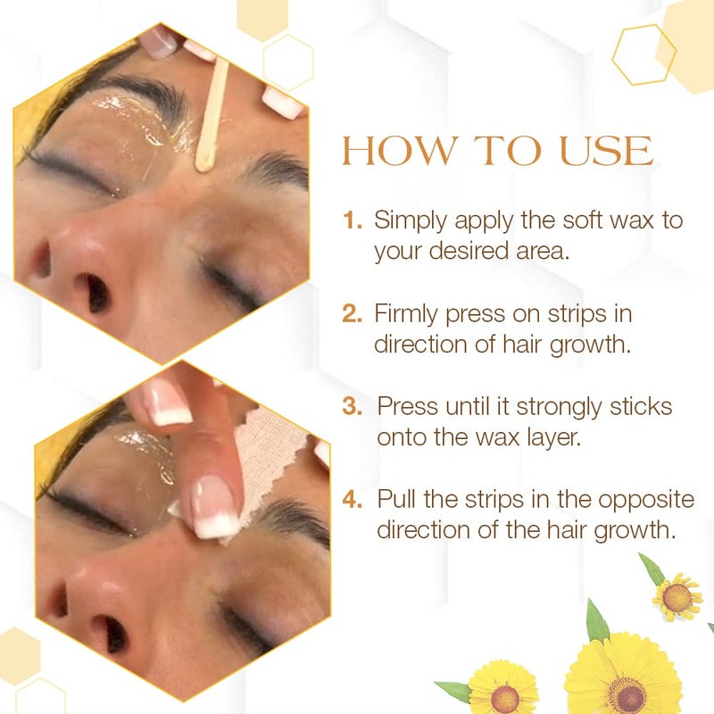 GiGi Waxing Strips for Hair Waxing/Hair Removal, Petite Natural Muslin, 100 Epilating Strips - Image 5