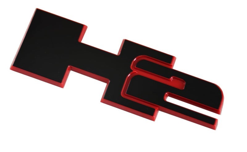 Algasan 2pcs H2 Rear Liftgate Door Nameplate 3D Badge Emblems Replacement for 2003-2009 Hummer H2 (Redline) - Image 2