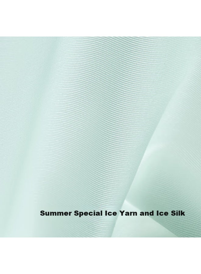 Youkeshu Men's Ice Silk Cool Feeling High Elasticity Breathable Antibacterial Cotton Crotch Thin Seamless Comfortable Square Leg Men's Shorts - Image 1