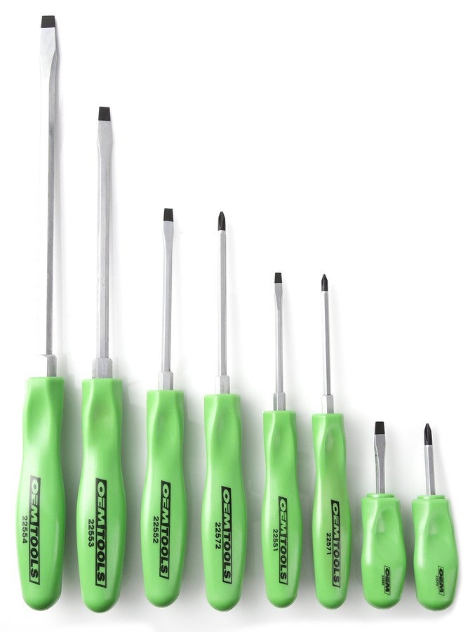 OEMTOOLS 23999 Mechanic's Screwdriver Set, 8 Piece | 8 Commonly Used Slotted Flathead & Phillips Screwdrivers | Auto Mechanic & Technician, & Homeowner Tools | Alloy Steel - Image 3