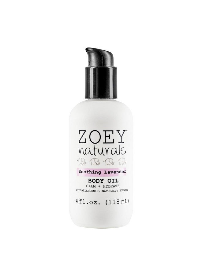 Absolutely Natural زوي ناتشورالز الطبيعية تمامًا - زيت الجسم المهدئ باللافندر للأطفال والرضع، مهدئ، مرطب، مرطب، مصنوع في الولايات المتحدة - Image 1