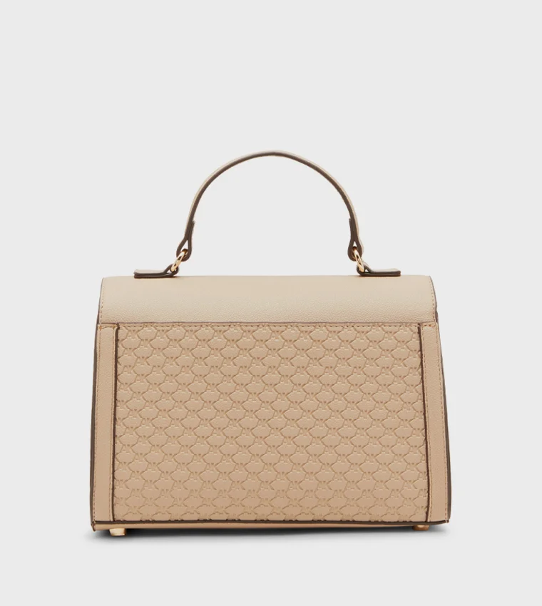 ستيف مادن Steve Madden Flap Top Handle Women's Oatmeal Satchel Bag